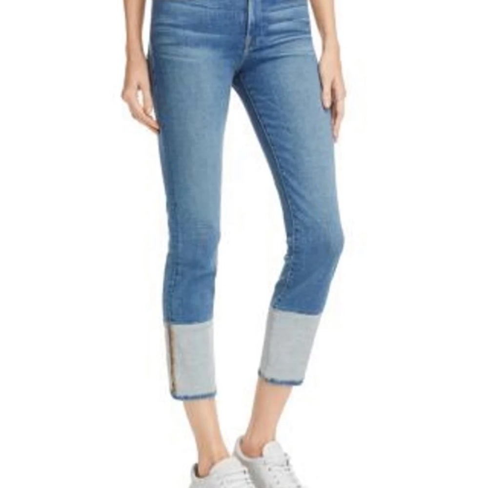 FRAME Le High Crop Straight Jeans In Sun